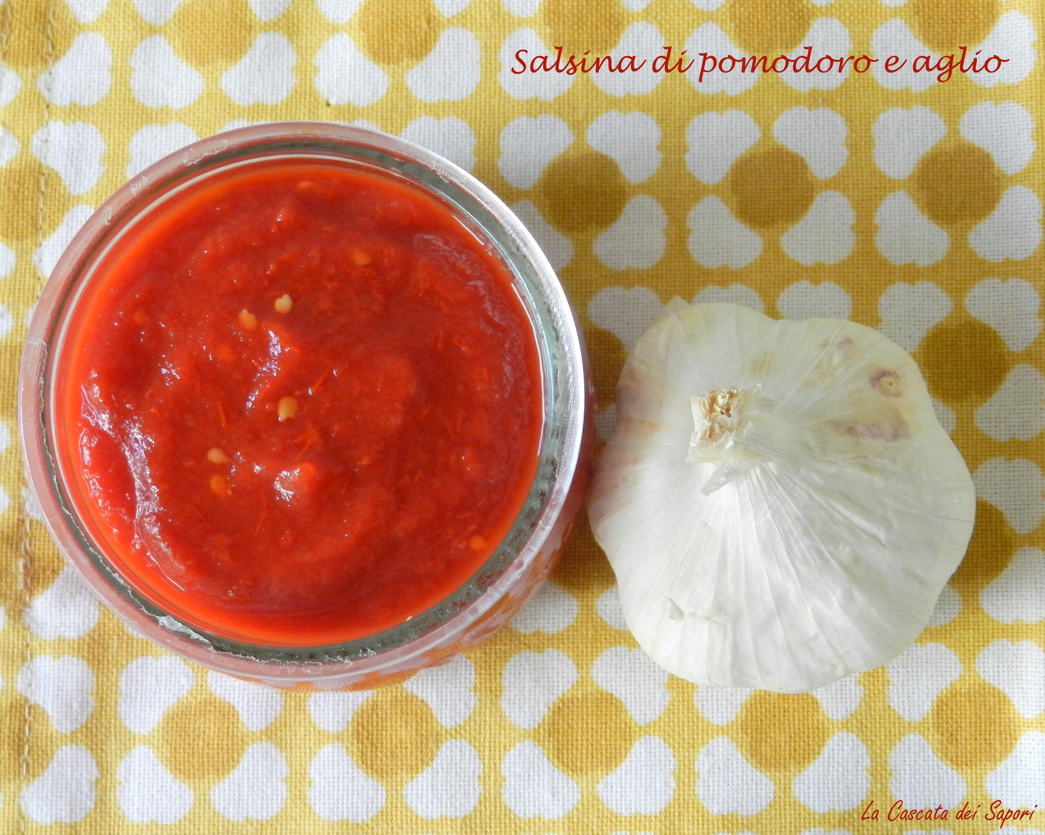 salsa pomodoro e aglio