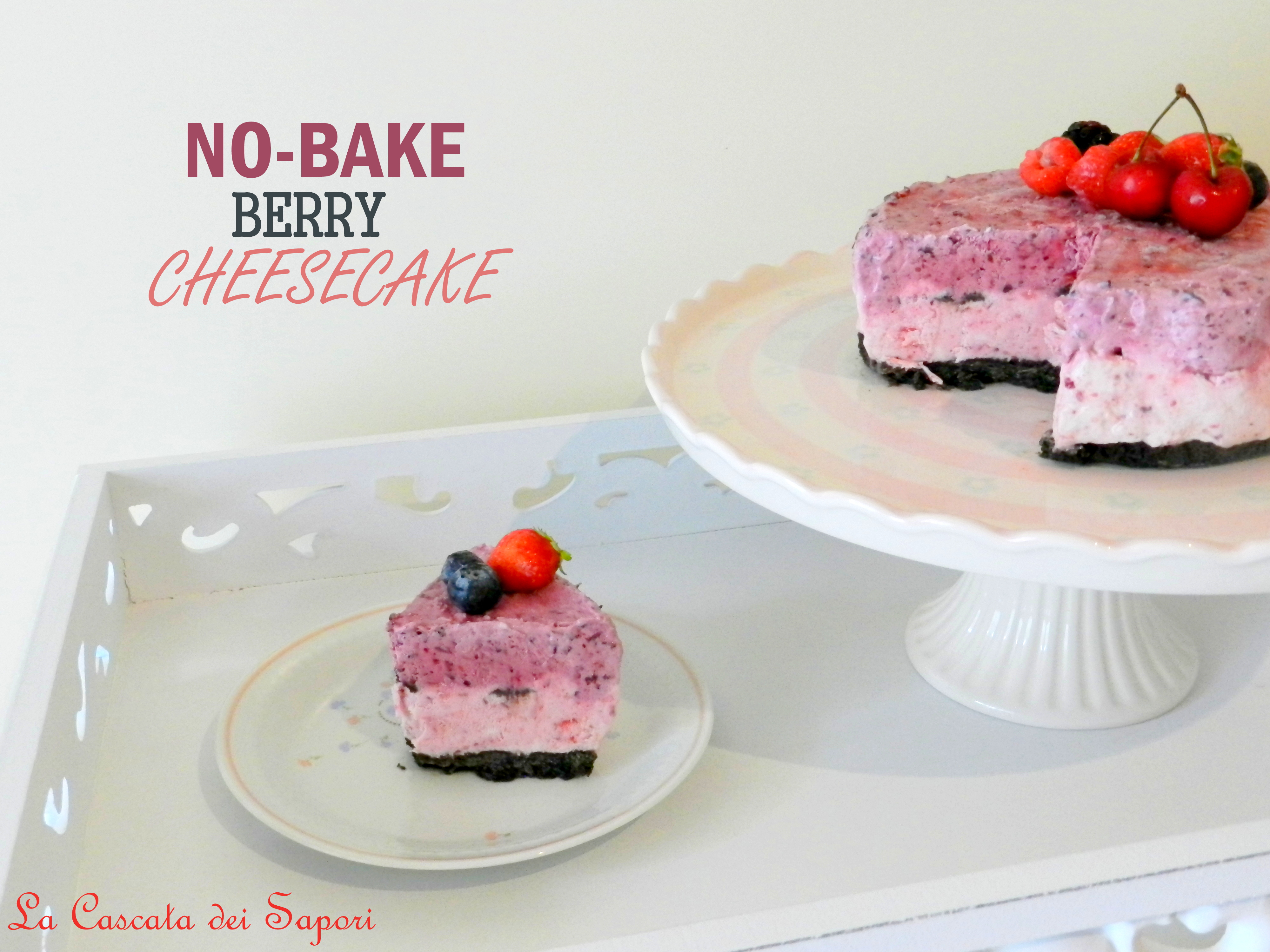 NO-BAKE Berry Cheesecake