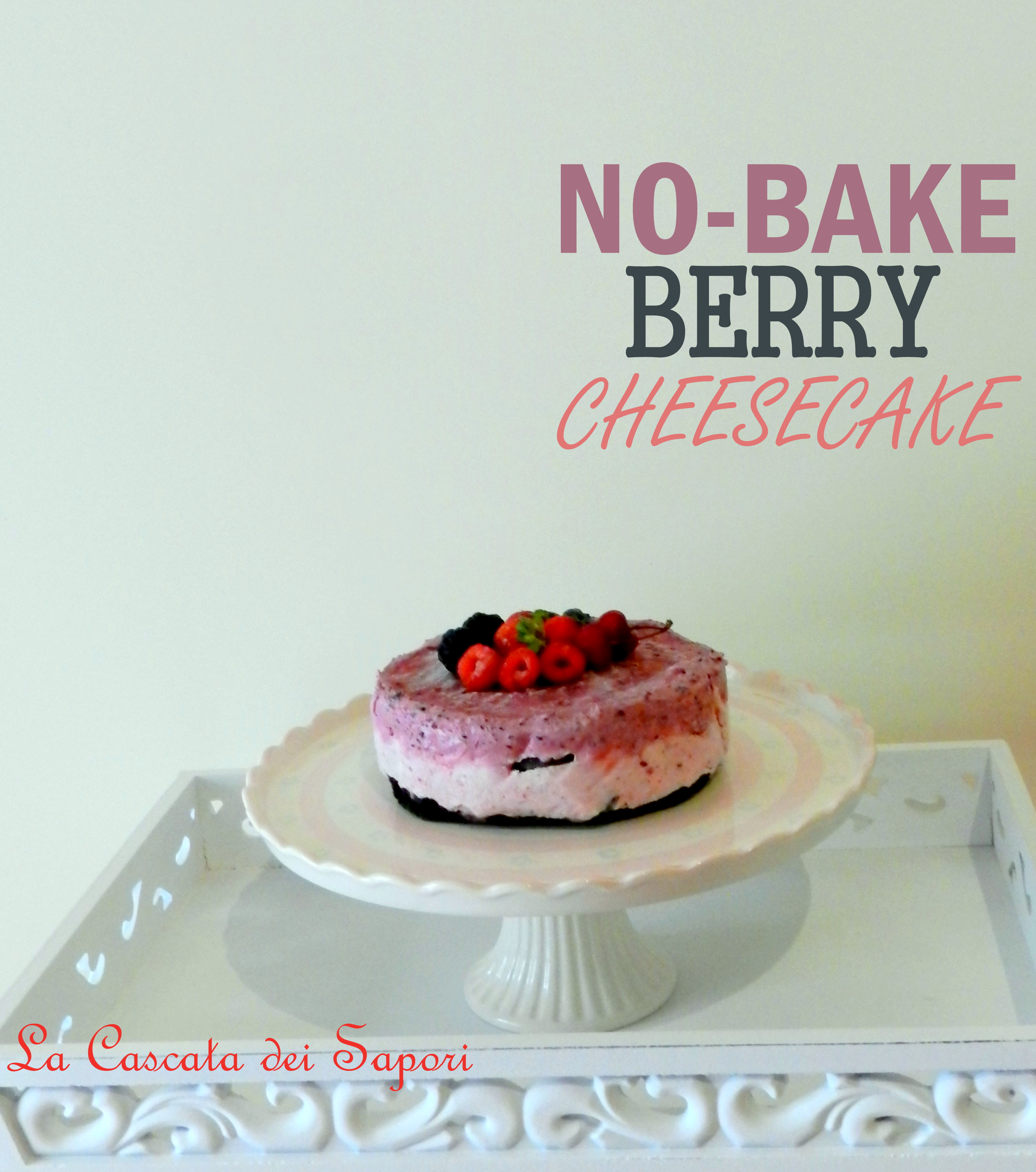NO-BAKE Berry Cheesecake