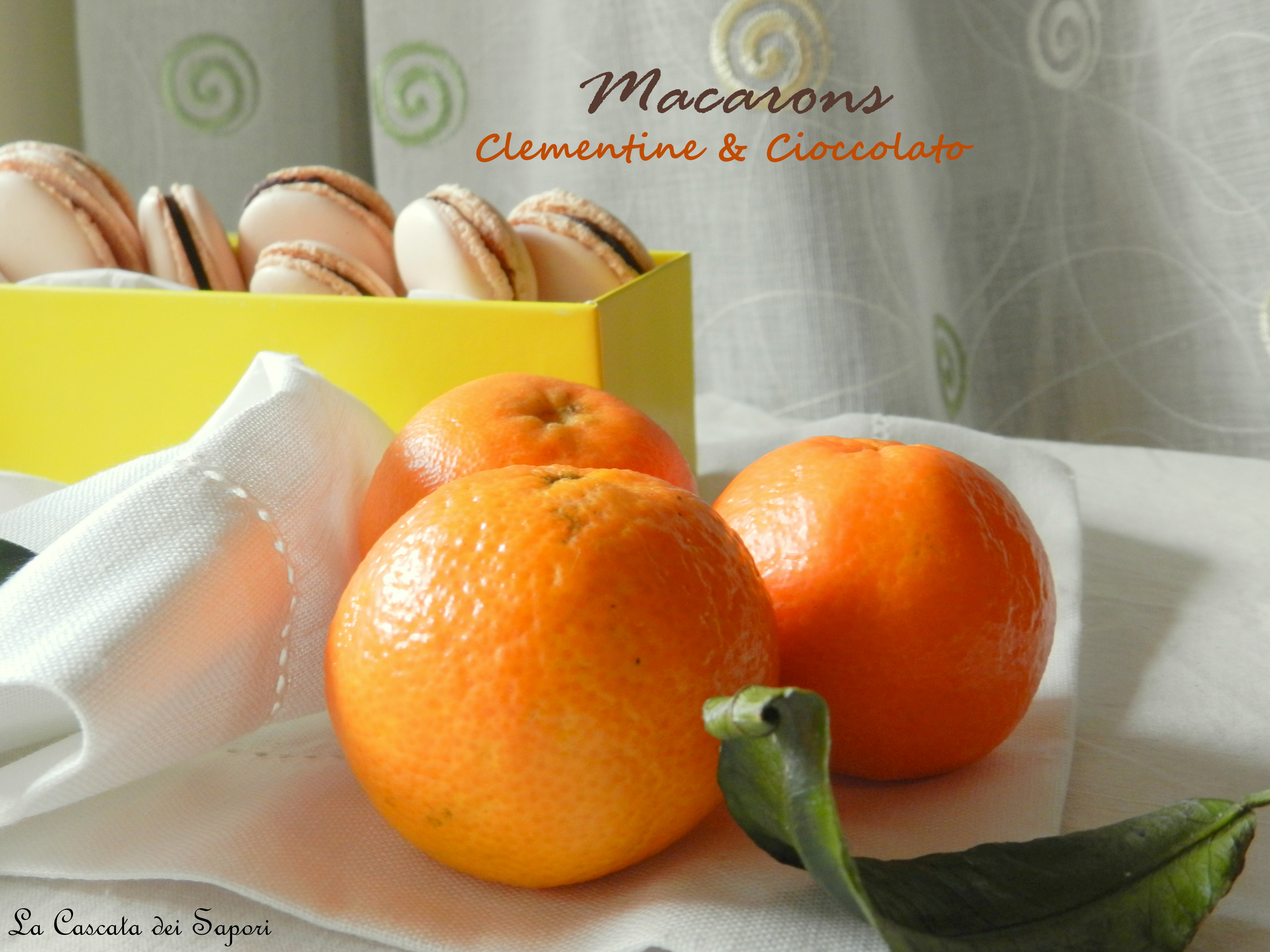 Macarons Clementine e Cioccolato