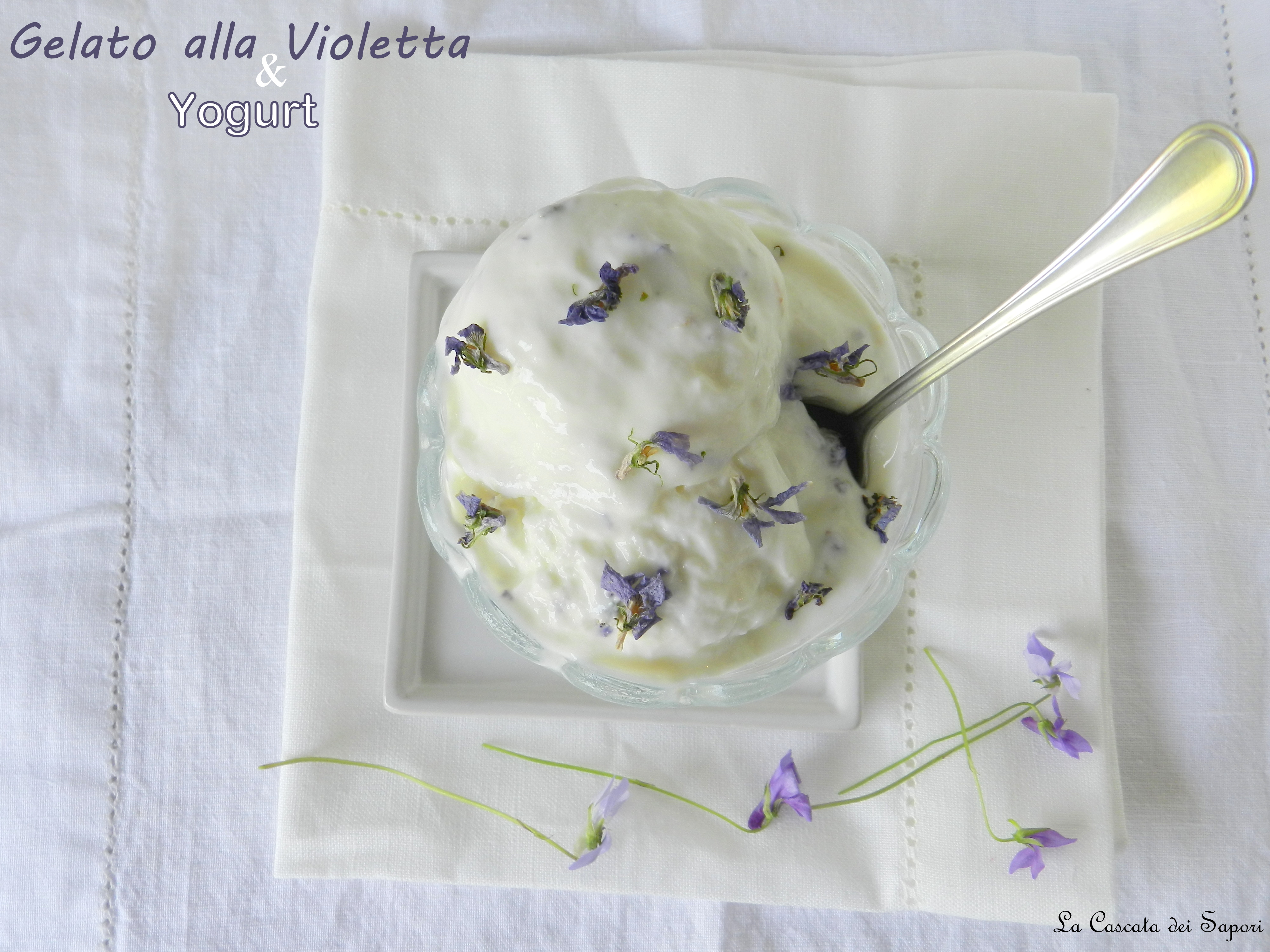 Gelato alla Violetta & Yogurt