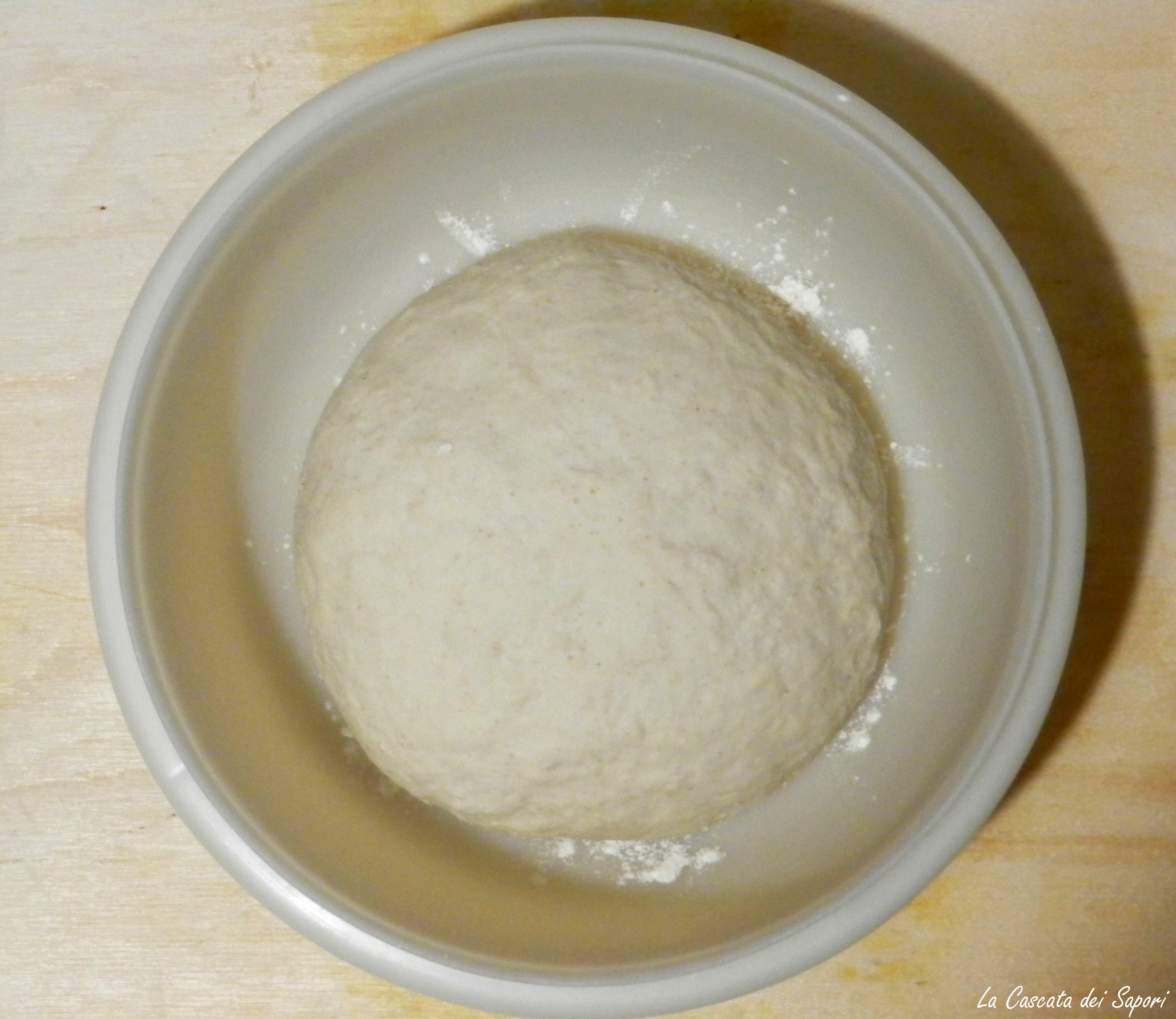 Impasto prima della maturazione o lievitazione