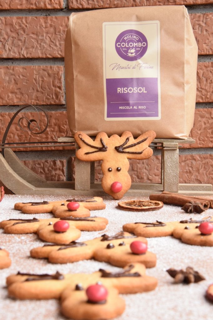 Rudolph la Renna di Babbo Natale Biscotti natalizi a forma di renna