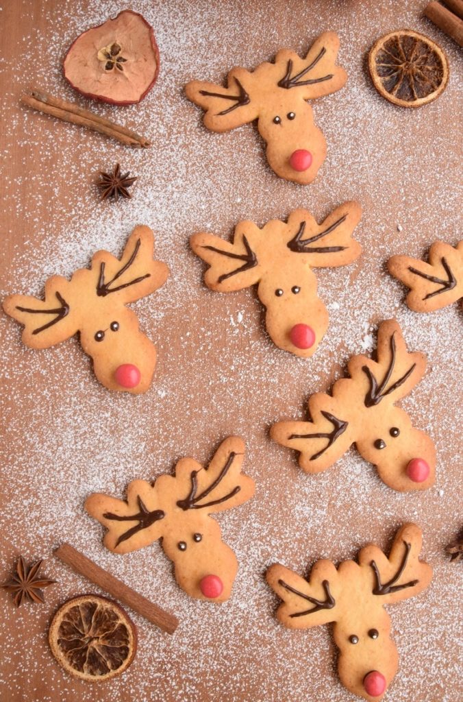 Rudolph la Renna di Babbo Natale Biscotti natalizi a forma di renna