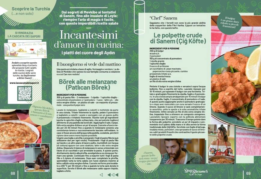 Le Ricette de “La Cascata dei Sapori” su DayDreamer Le Ali del Sogno – il Magazine Ufficiale della Serie TV turca